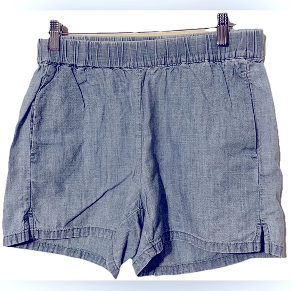 Madewell Pants - Madewell Women’s Blue High Rise Jean Shorts Elastic Waist XS